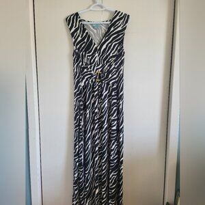 Zebra Print Maxi Dress
